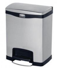 HOMCOM Prullenbak 30L, Pedaalemmer met vergrendelbare deksel, vlekbestendig, ideaal voor keuken